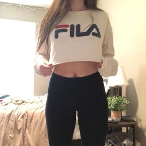 FILA cropped long sleeve shirt